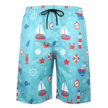 Pantalones cortos de playa para hombre y mujer, bañador con 17 patrones, 3xl, 6xl, árbol de flores, talla grande, 136 2024 - compra barato