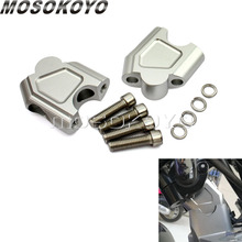 Guidão cnc de alumínio, 35mm, ascensão, 7/8 polegadas, levantador, suporte de barra para suzuki sv650 sv1000, yamaha, honda kawasaki, atv 2024 - compre barato