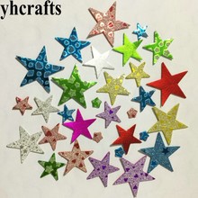 1bag/LOT,New printed shiny star foam stickers Kindergarten arts and crafts Reward foam star Early learning education toys Handma 2024 - buy cheap