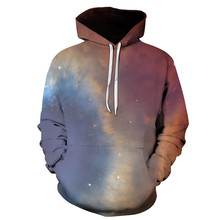 Space Galaxy 3d Sweatshirts Men/Women Hoodies With Hat Print Stars Nebula Spring Autumn Winter Loose Thin Hooded Hoody Tops 2024 - buy cheap