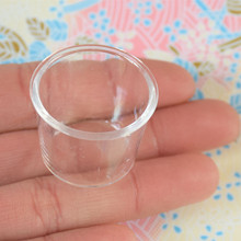 20PCS Creative Transparent Mini Cups DIY Deco Parts Simulation Parfait Cup Ice Cream Cups Clear Plastic Crafts Home Decoration 2024 - buy cheap