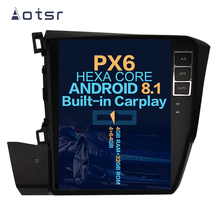 Aotsr Tesla 10.4" Vertical screen Android 8.1 Car DVD Multimedia player GPS Navigation For Honda Civic 2012-2015 carplay 2024 - buy cheap
