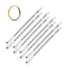 10pcs Plastic Jewelry Ring Finger Measure Gauge Sizer Size Tool Measuring Ruler Accessory Jewelry Making Tool For Measuring c 2024 - buy cheap