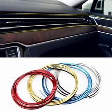 5M Auto Fashion Universal Car Decorative Strip Line DIY Interior Edge Interval Moulding PVC Doors Trim Waterproof Flexible 2024 - buy cheap