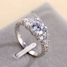 Свадебное кольцо с цирконием IPARAM, серебряное кольцо с геометрическим рисунком, обручальное кольцо для невесты, 2019 2024 - купить недорого
