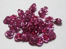 200 Pink Aluminum Metal Rose Flower Beads 8mm Finding 2024 - buy cheap