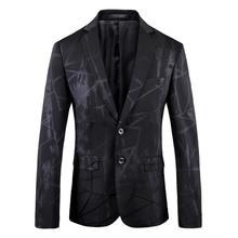 ¡Moda 2019! Blazer negro Vintage para Hombre, chaqueta entallada para otoño e invierno, chaqueta informal para Hombre 2024 - compra barato