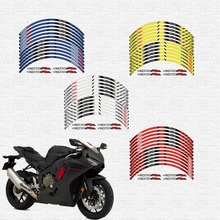 high quality motorcycle wheel decals waterproof Reflective stickers rim stripes For honda cbr rr HONDACBR1000RR 2024 - buy cheap