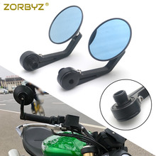 ZORBYZ Motorcycle Aluminium Round Handlebar End Side Thread Inside Mount Mirrors For Benelli Leoncino 500 502c 752s BN600 BN300 2024 - buy cheap