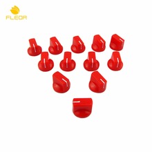 FLEOR 24pcs Plastic Flat Guitar Control Knobs Amp Amplifier Effect Pedal Knobs Red Guitar Accessories 2024 - buy cheap