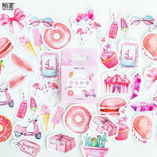 46 pcs/box Creative Sweet Girl's Heart Decorative Stationery Stickers Scrapbooking DIY Diary Album Stick Label 2024 - buy cheap