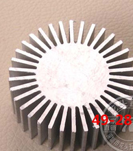 2PCS 15W Solid LED lamp bead sunflower radiator 49*28*10~100mm round aluminum alloy radiator 49*28*70mm sunflower heat sink 2024 - buy cheap