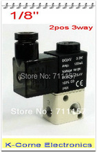 Электромагнитный пневматический клапан 2 Pos 3 Way 1/8 "BSPT 3V1-06 dc 12v 24v ac 110v 220v Бесплатная доставка, 5 шт./лот 2024 - купить недорого