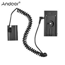 Andoer NP-F970 to LP-E6 EN-EL15 EN-EL14 NP-FW50 Dummy Battery Plate Mount Adapter Spring Cable for Canon EOS Battery Adapter 2024 - buy cheap