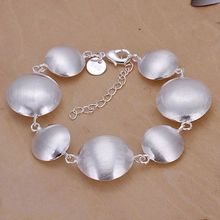 H208 Hot Sale Fine Silver Plated Jewelry,Wholesale Factory Price Charms Free Shipping Fashion Round Head Bracelets /ahkaiyra 2024 - buy cheap