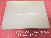 Placa de circuito impreso revestida de cobre, doble cara, 15x20, FR4, FR-4, fibra de vidrio, 10 unids/lote 2024 - compra barato