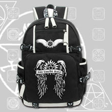 Supernaturl SPN Backpack Bags Zipper Laptop School Travel Book Bags Girls Boys Rucksack Gift 2024 - buy cheap