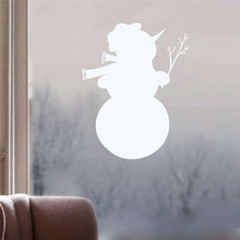 Loja de Crianças Felizes Do Floco De Neve Cervos Do Boneco de Neve da Decoração do natal Janela Adesivos de Parede Decalques Decor Mural Decoração do Ano Novo 2024 - compre barato