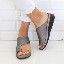 Модные женские туфли на плоской подошве; пляжная обувь на танкетке с открытым носком; римские тапочки; сандалии; женская обувь; zapatos mujer; #522 2024 - купить недорого