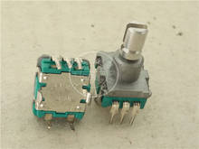 Original new 100% EC11 encoder with switch stepping 30 point fork handle 13MMX5MM 2024 - buy cheap