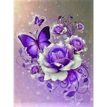 5D Full Square rhinestones mosaic butterfly,Full Diy Diamond Painting Cross Stitch Diamond Embroidery blue Rose home Decorative 2024 - buy cheap