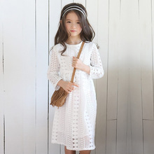 Vestidos Teenage Party Princess Lace Dress Long Sleeve Children Girls Costume for Kids Clothes Robe Fille Casual Outfits 2024 - buy cheap