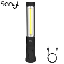 SANYI  USB Built-in Rechargeable Battery Flashlight Magnetic Torch LED COB Working Lamp 3 Modes 3800 LM Camping Portable Lantern 2024 - buy cheap