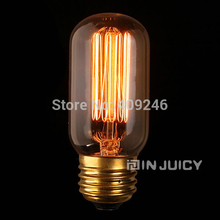 T45 Fireworks Circle Marconi Smoked Light Bulb Lamp Vintage Edison Reproduction 40 Watt Clear Glass E27 AC220V 2024 - buy cheap