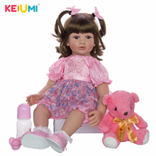 Кукла реборн KEIUMI, 24 дюйма, тканевое тело 60 см, игрушка для новорожденных, девочек, младенцев, принцесса, кукла-младенец, распродажа, подарок на день рождения для детей 2024 - купить недорого
