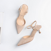 Summer Women Sandals Open Toe shoes Fashion Spring Buckle 5.5CM Women's thin heel Women Office Shoes 2024 - buy cheap