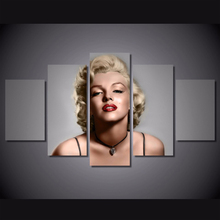 5 Pieces Canvas Prints marilyn monroe painting Wall Art Panels Poster Pictures For Living Room 2024 - buy cheap