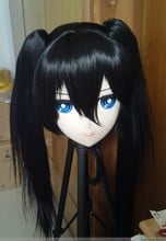 Máscara artesanal de resina para cosplay, (km91820), alta qualidade, feita a mão, cabeça inteira, japonesa, anime kigurumi, boneca crossdresser 2024 - compre barato