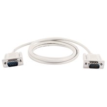 Cabo adaptador 1.4m rs232 db9 9 pinos macho para vga vídeo 15 pinos macho cabo cinza claro 2024 - compre barato