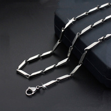 Модное простое ожерелье из титановой стали, цепочка в форме дыни для мужчин и женщин, ожерелье из нержавеющей стали, горячая распродажа 2024 - купить недорого