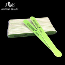 50pcs/lot Wooden Nail File Nail Buff Polishing Block Sanding Files 100/150Grit Nail Art Straight Thick Stick Nail Salon Tools 2024 - buy cheap