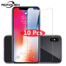 10Pcs tempered glass for iphone X XR XS Max 11 12 Pro Max 12 mini glass iphone 6 6s 7 8 Plus 5 5s 5C SE2 sscreen protector glass 2024 - buy cheap