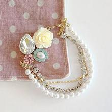 Women Fashion Rhinestone Faux Pearl Rose Charm Colorful Bracelet Bangle Gift hot 2024 - buy cheap