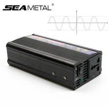 Pure Sine Inverter Car 12V 220V 1000W DC Wave Power Invertor Portable Converters Car Inverters Home Automobile Electronic Supply 2024 - buy cheap