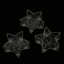 10pcs  Plastic Star Clear Tealight Holder Tea Light Cup Case Candle Candle Molds Holder Decoration 2024 - buy cheap