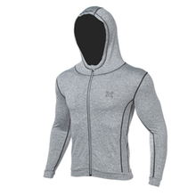 Jaqueta de compressão refletiva masculina, casaco esportivo de secagem rápida com capuz para treinamento de futebol, basquete, academia 2024 - compre barato