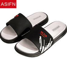 ASIFN Men's Slippers Summer Flip Flops Fashion Beach Slides Women Slides Male Indoor Home Bathroom Bath Slip Household Sandals 2024 - buy cheap