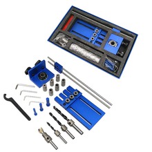 3 in 1 Drilling Guide kit Locator Dowel Jig High Precision Self-Centering Pocket Hole Jig Joinery Carpenter Woodworking Tool 2024 - buy cheap