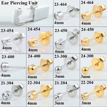 BOG-24Units Disposable Safe Sterile Unit Ear Stud Piercing Gun NO PAIN Piercer Tool Machine Kit  Stud Earring Body Jewelry 2024 - buy cheap