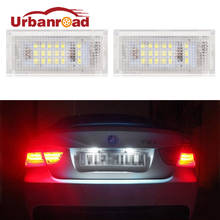 Urbanroad 2Pcs For BMW e46 Led Number License Plate Lights For BMW E46 4D 323i 325i 328i White Number Plate Lamp Bulb White 12v 2024 - buy cheap