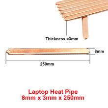 2pcs/lot 8x3x250mm Flat Copper Heat pipe Heat sink Radiator Cooling,Laptop CPU GPU Video Card  DIY Oblate Tube Heatpipe 2024 - buy cheap