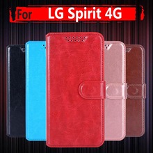 Luxury Leather Case for LG Spirit H422 4G LTE H440Y H440 H420 H440N C70 Cases Embossing Flip Cover Painted Case with Card Slot 2024 - buy cheap