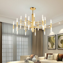 Modern Fashion Designer Black Gold Led Ceiling Art Deco Suspended Chandelier Light Lamp for Kitchen Living Room Loft Bedroom 2024 - buy cheap