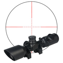 Visor óptico PPT táctico 3-9x aumento 3-9x42 Rifle alcance verde rojo iluminado alcance con Airsoft Gun 20mm Rail montaje para caza óptica Riflescopes OS1-0275 2024 - compra barato