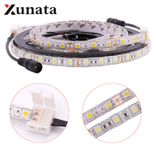 Tira de luces LED Flexible para decoración del hogar, cinta impermeable de 60Leds/m, color rojo, azul, verde, blanco cálido, DC12V SMD 5050 2024 - compra barato