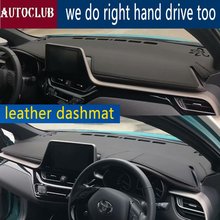 For Toyota C-HR CHR 2016 2017 2018 2019 Leather Dashmat Dashboard Cover Dash Mat SunShade Carpet Custom Car Styling LHD+RHD 2024 - buy cheap